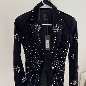 Pinko new with tags Fashion Star Embellished Blazer